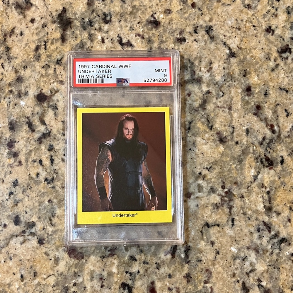 PSA 9 1997 Cardinal WWF Undertaker Trivia Series Card